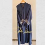 Floral Vine Embroidered Cuff Abaya - Image 6