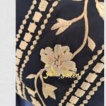 Floral Vine Embroidered Cuff Abaya - Image 8