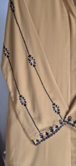 Minimalist Sleeve Embroidery Abaya Set - Image 5