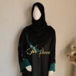 Modern Striped Cuff Front-Open Abaya | Customizable Colors - Image 3