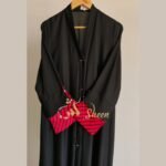 Modern Striped Cuff Front-Open Abaya | Customizable Colors - Image 8