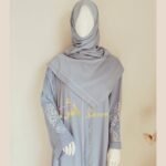 Embroidered Floral Sleeve Abaya
