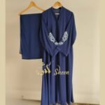 Embroidered Floral Sleeve Abaya - Image 4