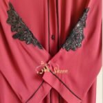 Designer Sequined Motif Abaya Set - Image 6