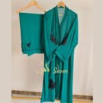 Designer Sequined Motif Abaya Set - Image 5