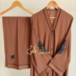 Designer Sequined Motif Abaya Set
