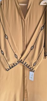 Minimalist Sleeve Embroidery Abaya Set - Image 6